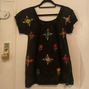 Nanette Lepore embroidered tunic top